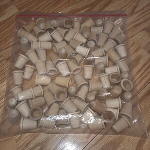 93 Pieces Wooden Thimbles. Unfinished